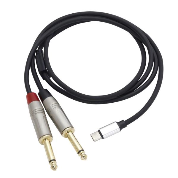 Tech UTC-211-3FT USB-C to 1/4\”モノラル標準フォン オス x2 DAC...