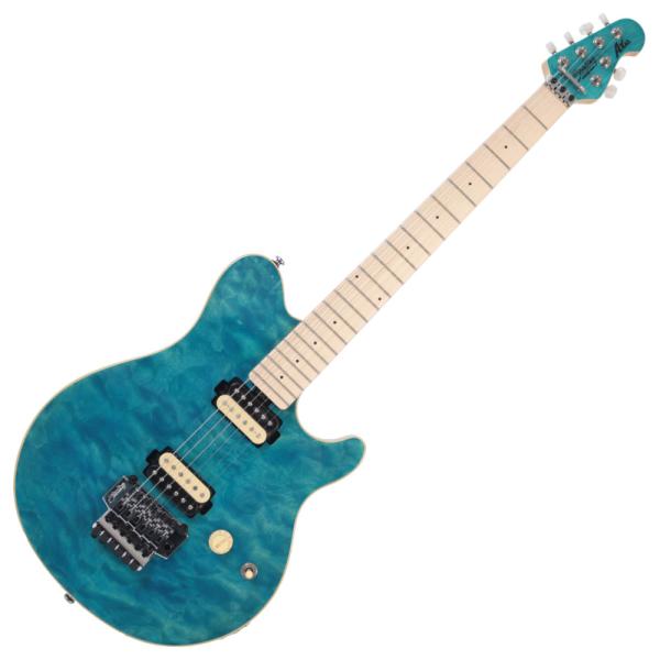 Sterling by MUSICMAN AX40-TBL-M AXIS Trans Blue JA...