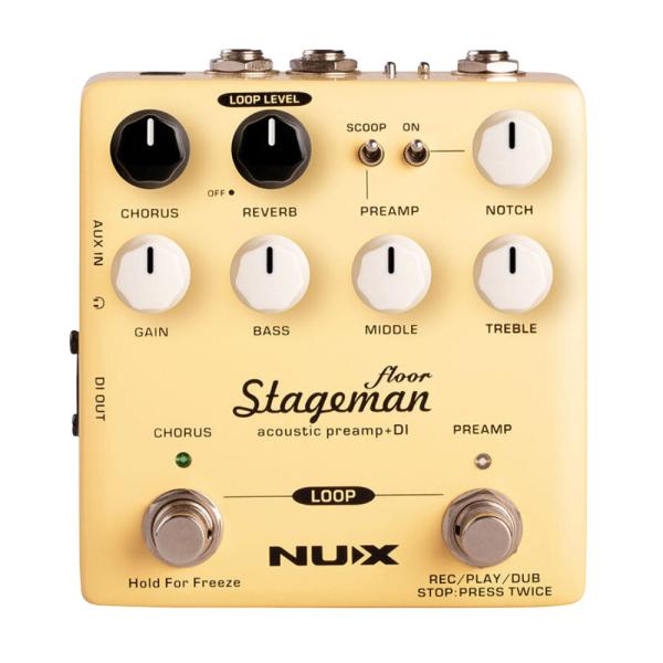 NUX ニューエックス Stageman Floor NAP-5 アナログアコースティックプリアンプ...