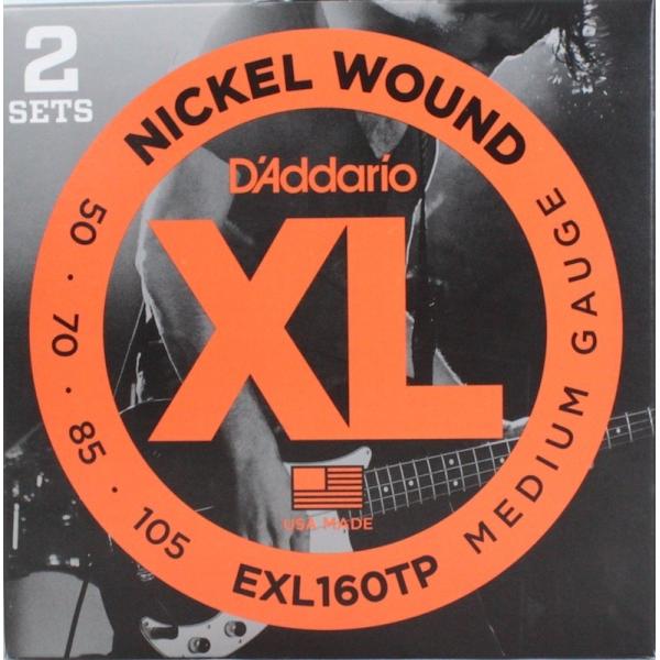 ダダリオ D'Addario EXL160TP/Medium 2セットパック ベース弦