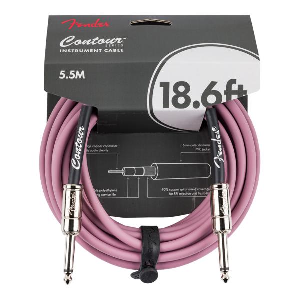 Fender フェンダー Contour 18.6ft（約6m） Cable Burgundy Mi...