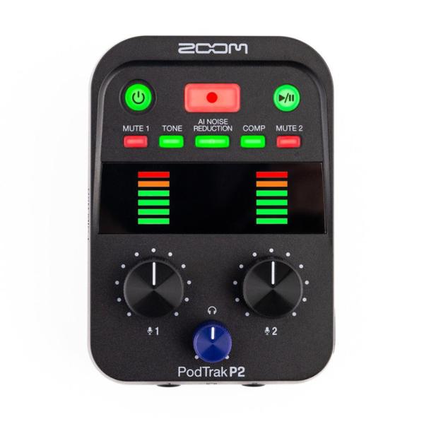 ZOOM ズーム PodTrak P2 USBマイク用 ポッドキャストレコーダー