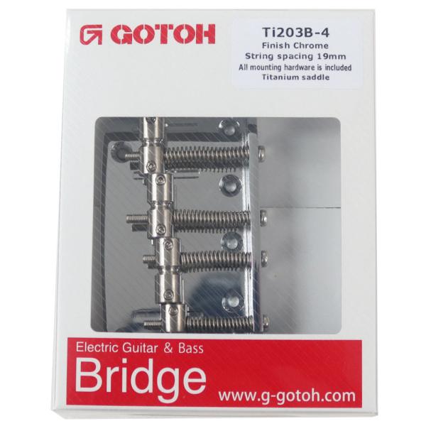 ゴトー GOTOH Ti203B-4C ベース用ブリッジ クローム