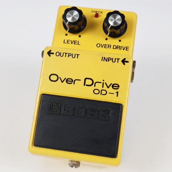 中古 オーバードライブ エフェクター BOSS OD-1 Over Drive Silver Scr...