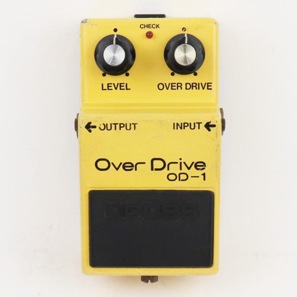 中古 オーバードライブ エフェクター BOSS OD-1 Over Drive Silver Scr...