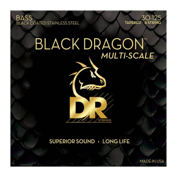 DR DBSMB6-30 BLACK DRAGON Multi-Scale Bass Strings...