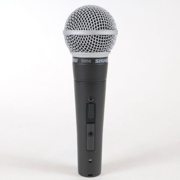 中古 マイク ダイナミックマイク SHURE SM58SE スイッチ付き  シュアー 58 ゴッパ ...