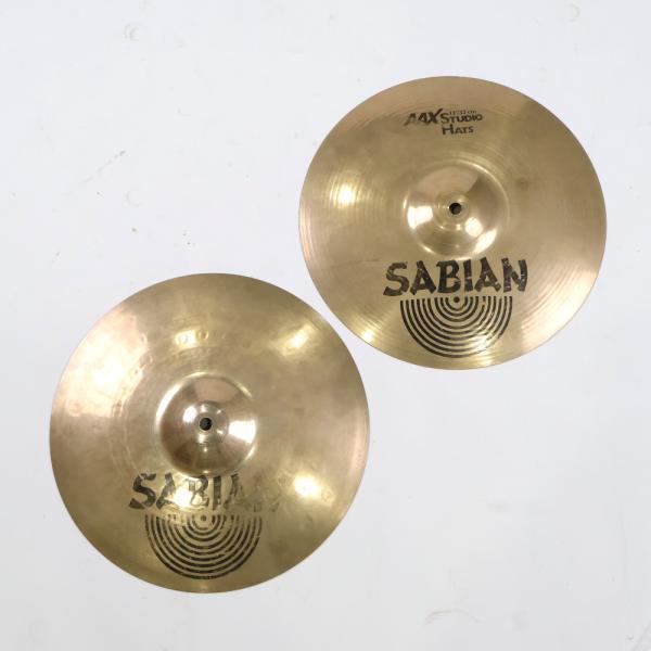 中古 ハイハットシンバル セイビアン SABIAN AAX STUDIO HATS 13インチ ペア
