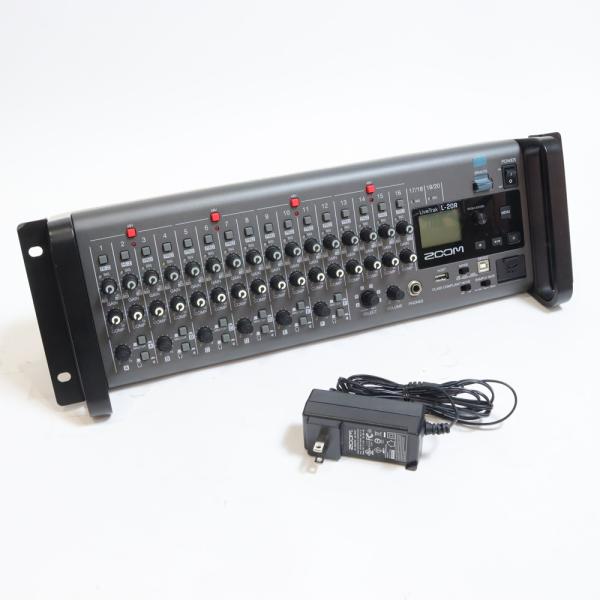 中古 ZOOM LIVETRAK L-20R MTR デジタルミキサー ラックマウント対応
