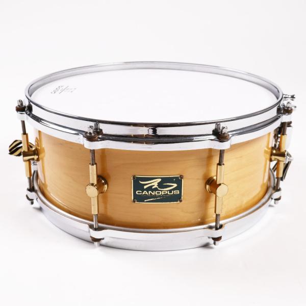 中古 スネアドラム カノウプス CANOPUS M-1455 The Maple Snare Dru...