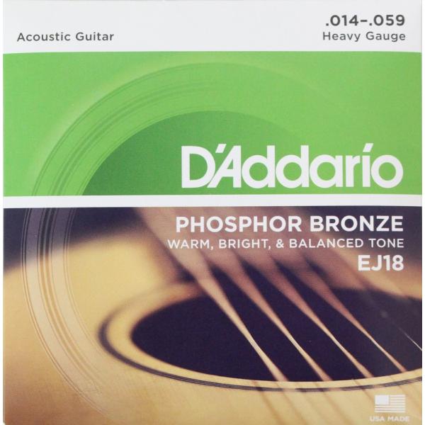 ダダリオ D&apos;Addario EJ18/Phosphor Bronze/Heavy アコースティック...