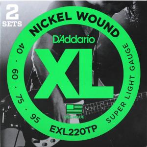 D'Addario EXL220TP/Super Light 2セットパック ベース弦