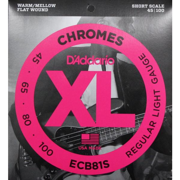 ダダリオ D&apos;Addario ECB81S フラットワウンド エレキベース弦