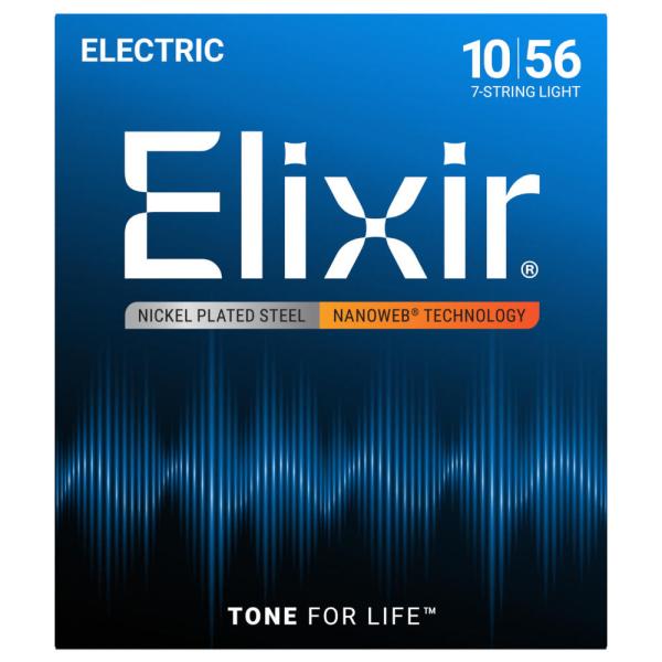 エリクサー ELIXIR 12057 NANOWEB Light 10-56 7弦エレキギター弦
