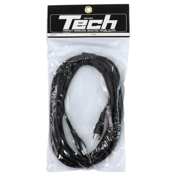 Tech TM-500 BLK MIDIケーブル 5.0m