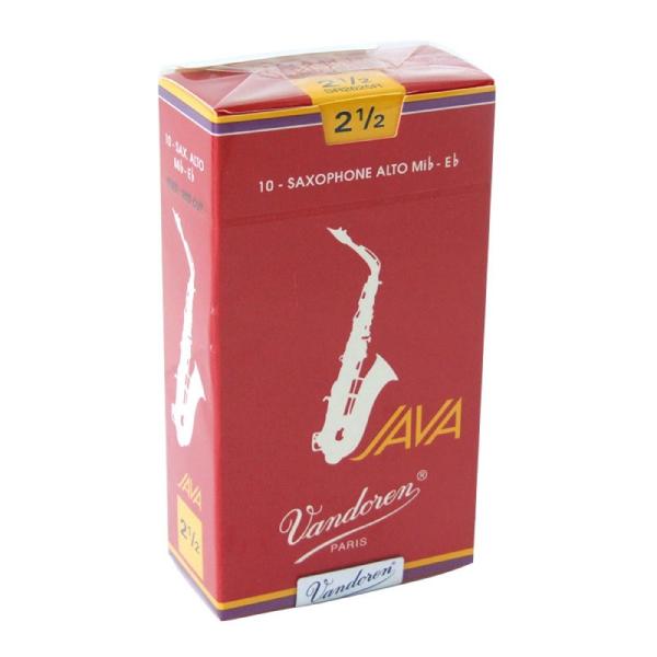 Vandoren SR2625R アルトサックスリード JAVA FILED-RED CUT [2....
