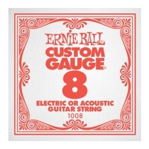 アーニーボール ERNIE BALL 1008 PLAIN STEEL ギター用バラ弦