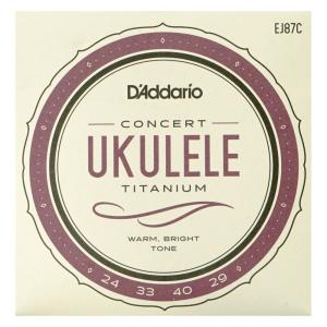 ダダリオ ウクレレ弦 コンサート D'Addario EJ87C Titanium Ukulele コンサートウクレレ用セット弦｜chuya-online