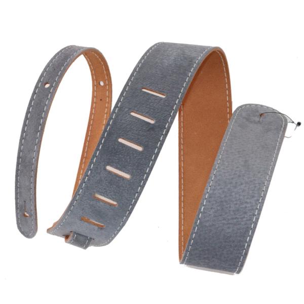 ライブライン ギターストラップ 革 YMS38GRY スエード レザー グレー 灰色 LIVE LI...