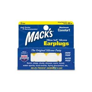 Mack's Ear Plugs 5EP Pillow Soft Silicone Earplugs 耳栓