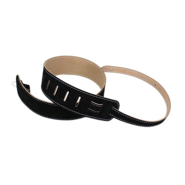 ライブライン ギターストラップ 革 YMS38BK スエード レザー ブラック 黒 LIVE LIN...