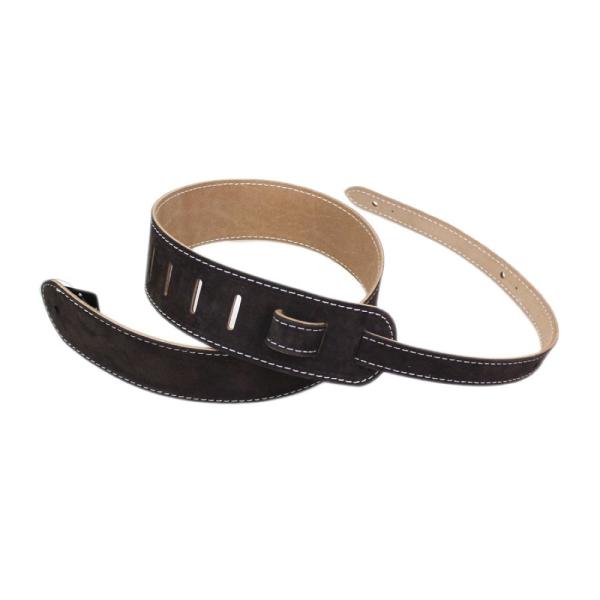 ライブライン ギターストラップ 革 YMS38BRN スエード レザー ブラウン 茶色 LIVE L...