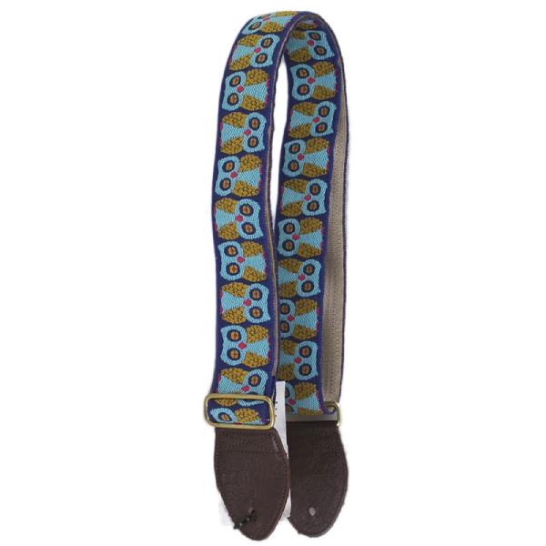 Souldier straps Owls Blue ギターストラップ