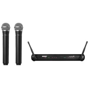 シュアー ワイヤレスマイク マイク2本セット SHURE SVX288/PG58 デュアルボーカルワイヤレスシステム シュア ボーカルマイク ワイヤレス