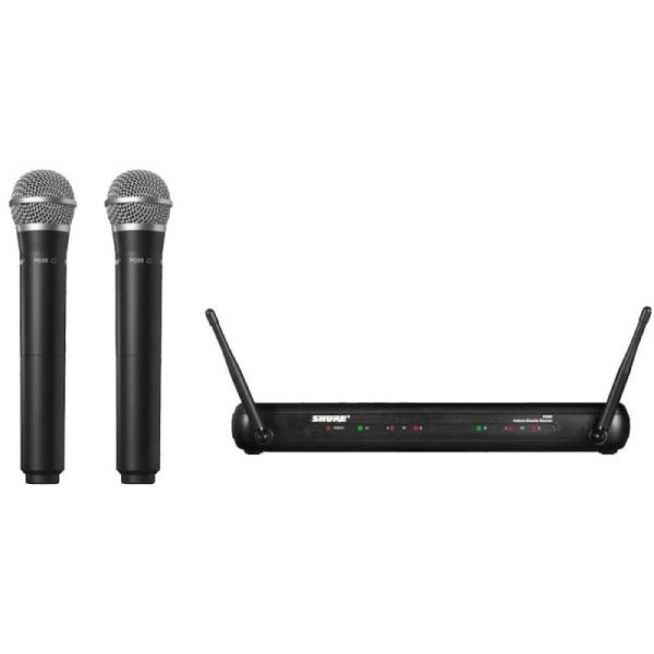 シュアー ワイヤレスマイク マイク2本セット SHURE SVX288/PG58 デュアルボーカルワ...