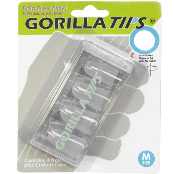 Gorilla Tips Medium Clear フィンガープロテクター ギター用指サック