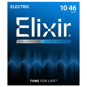 エリクサー ELIXIR 12052 NANOWEB Light 10-46 エレキギター弦×3セット