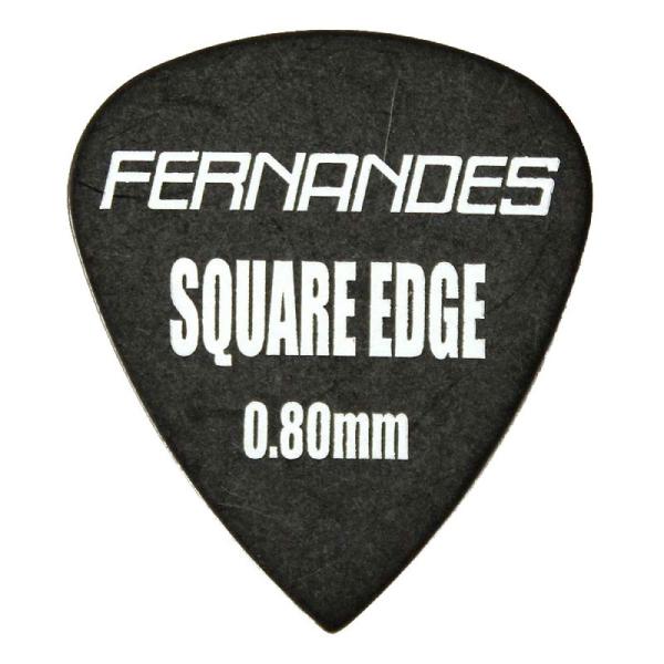 FERNANDES P-100SQA 0.8mm BLK SQUARE EDGE ×10枚 ギターピ...