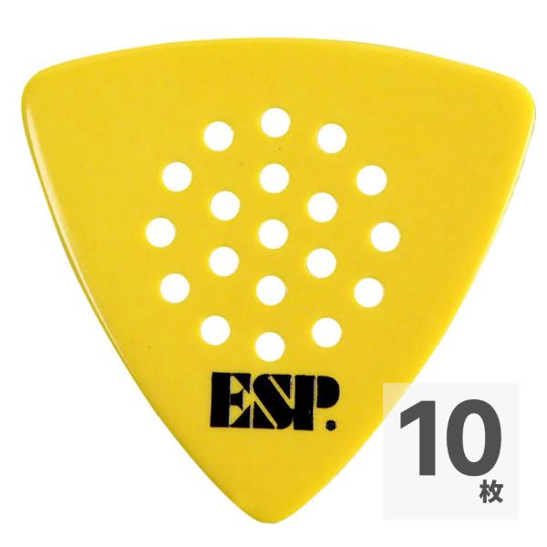 ギターピック 10枚 セット イーエスピー 1.0m 穴あき PD-H10/Y ESP