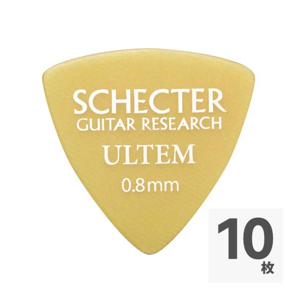 SCHECTER SPD-08-UL サンカク型 0.8mm ウルテム ギターピック×10枚
