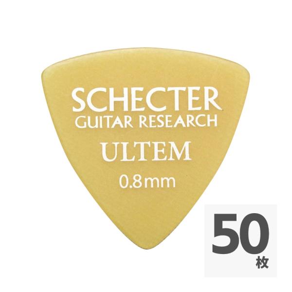 SCHECTER SPD-08-UL サンカク型 0.8mm ウルテム ギターピック×50枚