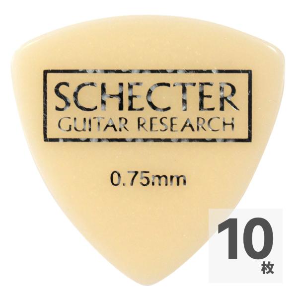 SCHECTER SPD-MC10 LR MEDIUM サンカク型 ルミナスラバー ギターピック×1...
