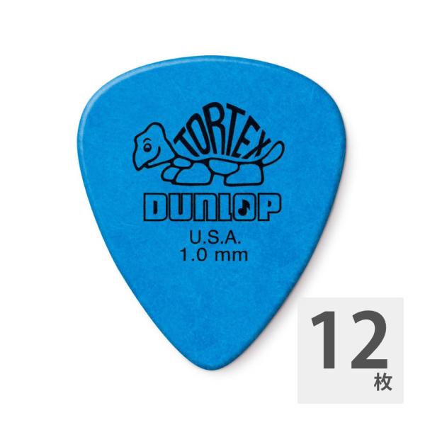 ギターピック 12枚 セット ジムダンロップ 1.00mm TORTEX STD BLUE JIM ...