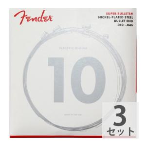 Fender Super Bullets Nickel-Plated Steel 3250R 10-46 エレキギター弦×3セット