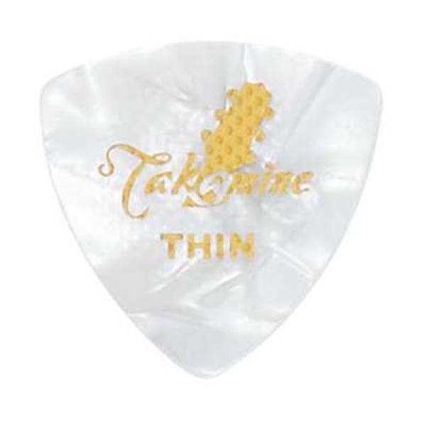 ギターピック 10枚 セット タカミネ THIN トライアングル P1W セルロイド TAKAMIN...