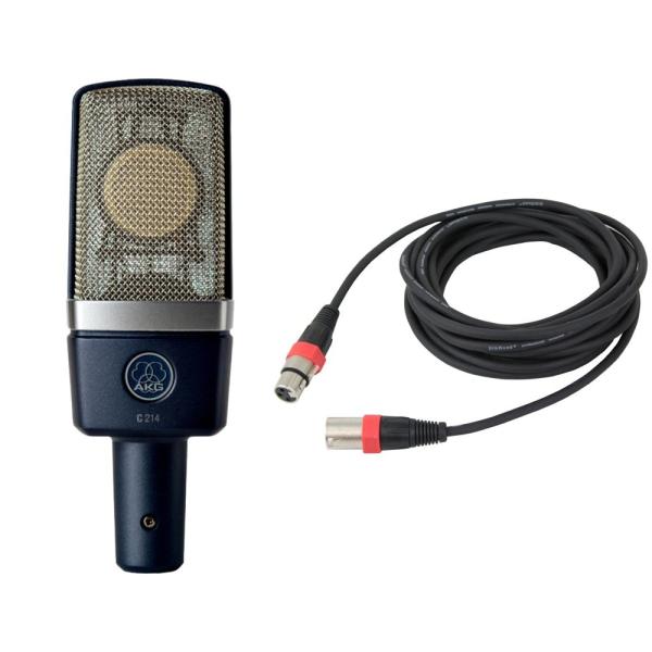アーカーゲー AKG C214 コンデンサーマイク Silk Road LM203-5 マイクケーブ...