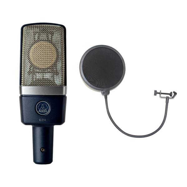 アーカーゲー AKG C214 コンデンサーマイク SD GAZER PF1 ポップガード ポップブ...