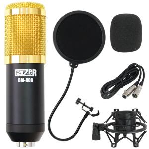 SD GAZER BM-800 Black コンデンサーマイク ポップガード付き