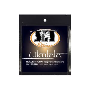 SIT STRINGS UK110S-BK Black Nylon ウクレレ弦×12セット｜chuya-online