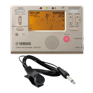 ヤマハ YAMAHA TDM-700G チューナーメトロノーム Flanger FA-01 チューナーマイク付き 吹奏楽 管楽器 2点セット