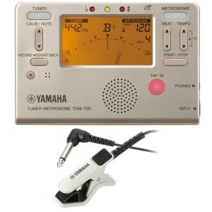ヤマハ YAMAHA TDM-700G チューナー メトロノーム TM-30WH チューナーマイク付き 吹奏楽 管楽器 2点セット