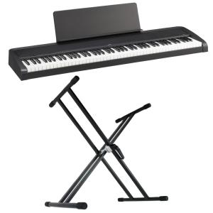 KORG B2 BK 電子ピアノ Dicon Audio KS-020 X型キーボードスタンド