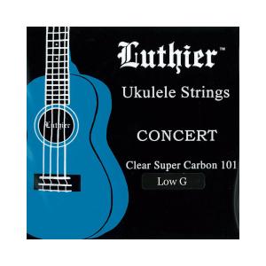 Luthier LU-CU-LG Ukulele Super Carbon 101 Strings コンサート用 Low G ウクレレ弦×6セット｜chuya-online