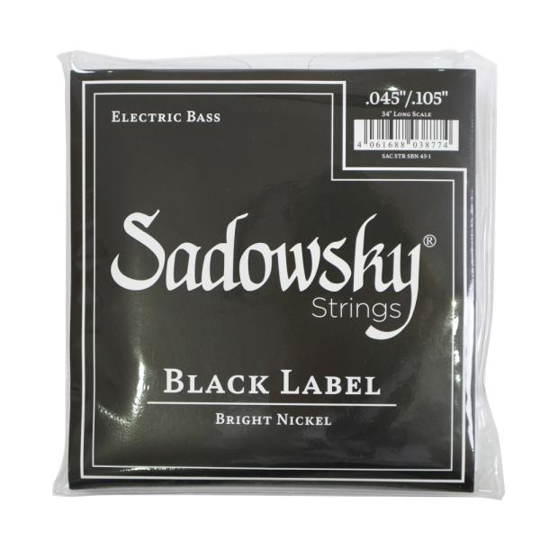 SADOWSKY SBN45 Black ブラックラベル ニッケル ベース弦×2セット
