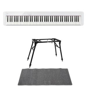 カシオ 電子ピアノ デジタルピアノ CASIO Privia PX-S1100 WE ホワイト スタンド マット 3点セット [鍵盤 JMset]｜chuya-online