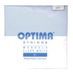 Optima Strings E1 3221 CLEAR WHITE 1弦 バラ弦 マンドラ弦×3セット｜chuya-online